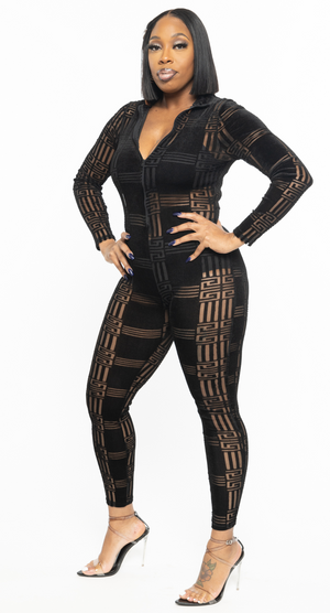 Vixen Jumpsuit Black Party