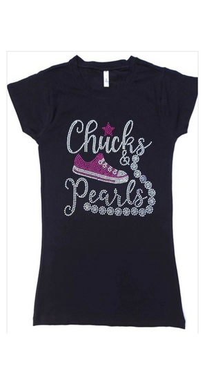 Chucks and Pearls T-shirt