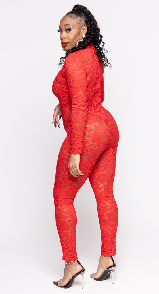 Cardinal Lace Jumpsuit