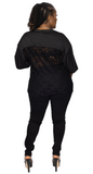 Laced Jersey Top