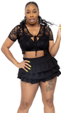 Lace Tie Top