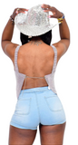 Glo Up Light Denim Shorts