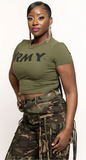 Army Crop Top