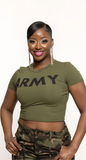 Army Crop Top