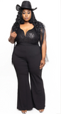 Talley Me Up Black Jumpsuit