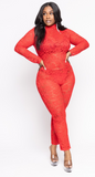 Cardinal Lace Jumpsuit