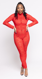 Cardinal Lace Jumpsuit