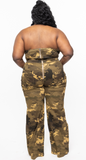 Incognito Plus Army  Jumpsuit