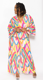 Paintbrush Kimono Sleeve Jumpsuit