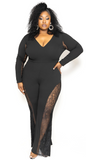 Lacie Black Bell Bottom Jumpsuit