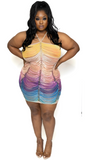 Splashy Multicolor Mini Dress