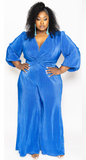 Twist and Turn Blue Jumpsuit