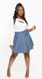 Brag Denim Skirt