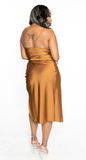 Drape Satin Dress