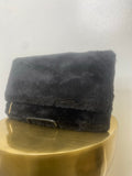 Rectangular Faux Fur Clutch