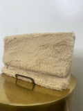 Rectangular Faux Fur Clutch