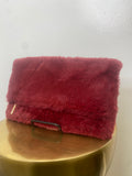 Rectangular Faux Fur Clutch