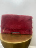 Rectangular Faux Fur Clutch